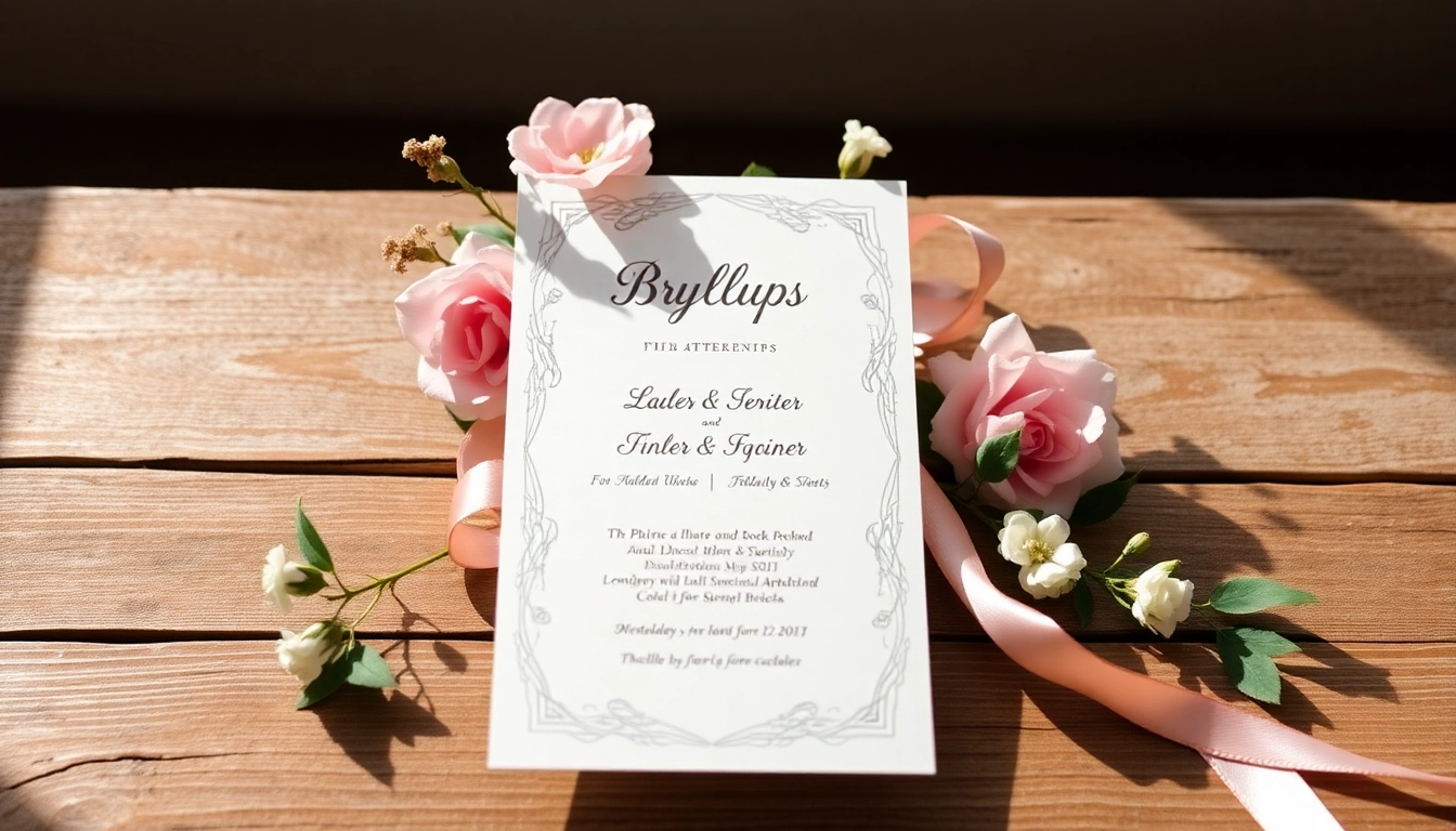 Crafting the Perfect Bryllups Invitation: A Guide to Elegance and Personal Touch