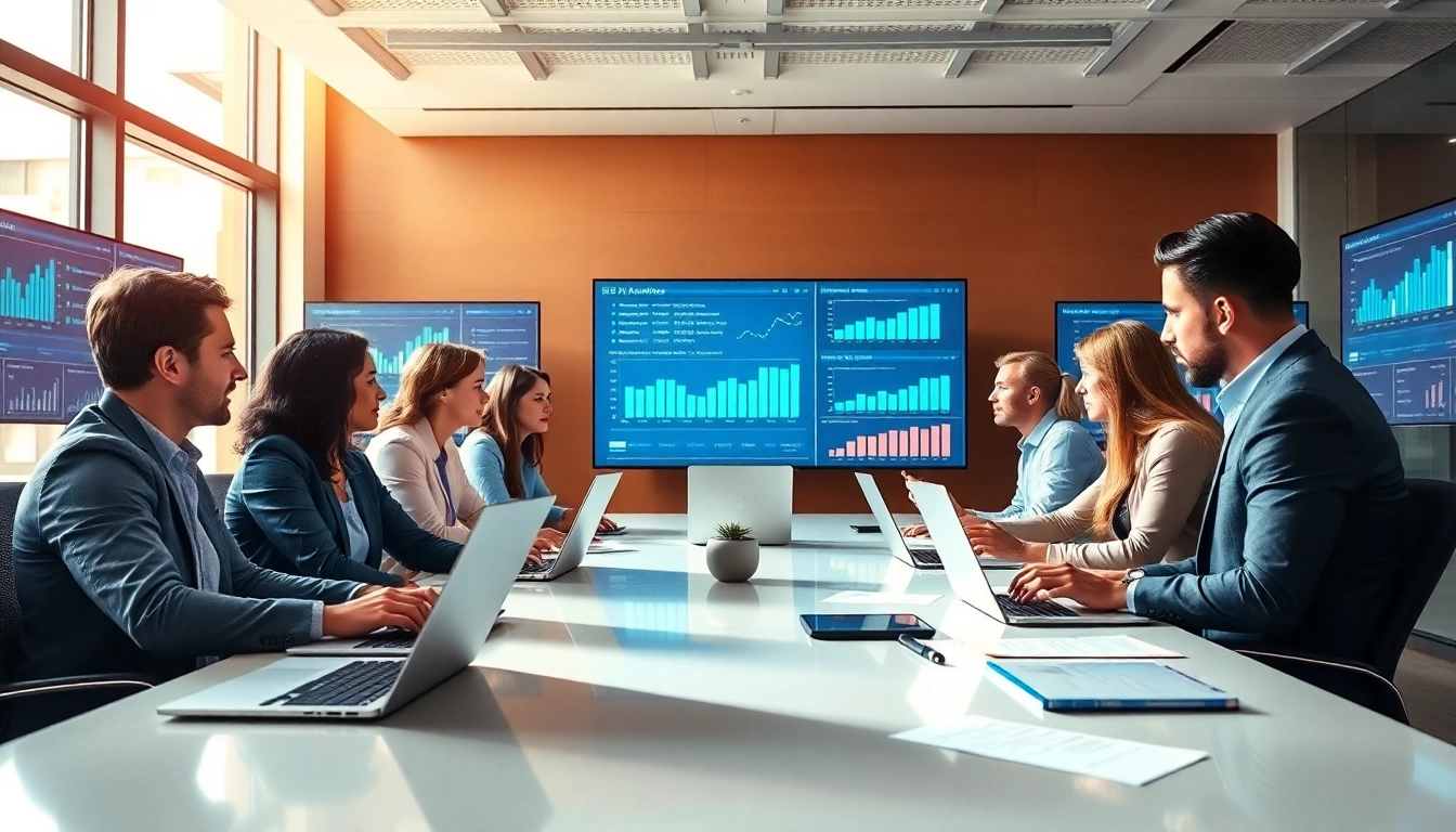 Enhance your business visibility with Edmonton SEO strategies in a collaborative office setting.