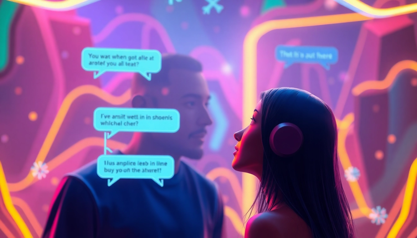 Engaging dirty AI chat interface demonstrating interactive elements and vibrant graphics.