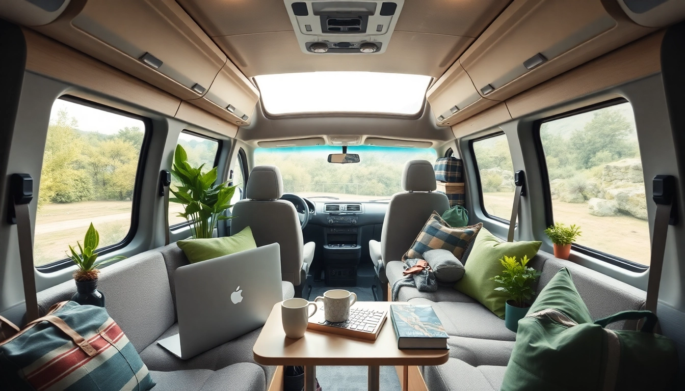 Transform your adventures with a perfect Van showcasing modern interior design and cozy atmosphere.