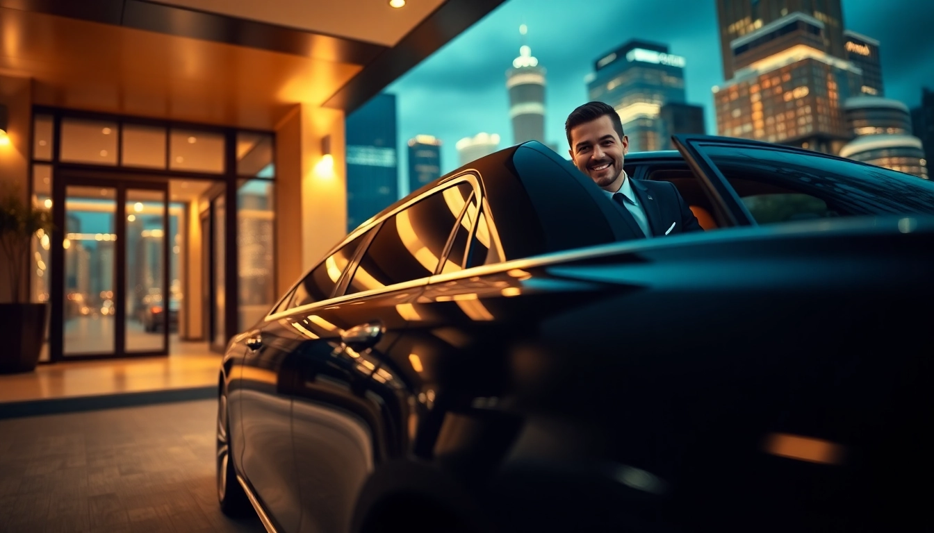 Experience premium black car service Atlanta with a luxurious sedan and professional chauffeur.