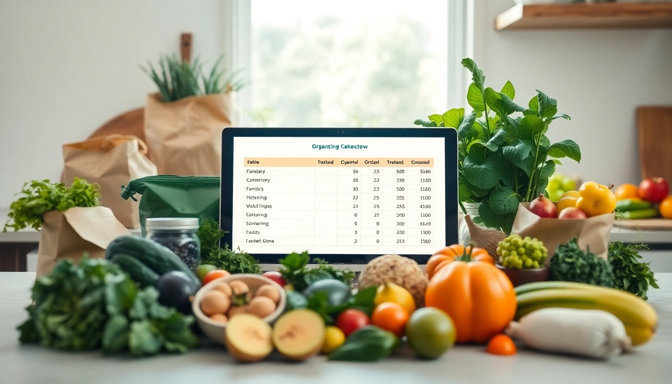 Analyze thrive shipping cost with visually engaging presentation of organic food items.
