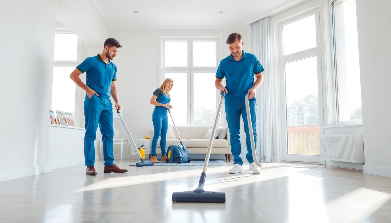 Transform your space with expert bond cleaning Logan services, featuring a professional team at work.
