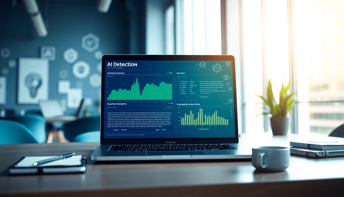 Enhance your understanding of ai detection with a sophisticated tech workspace image.