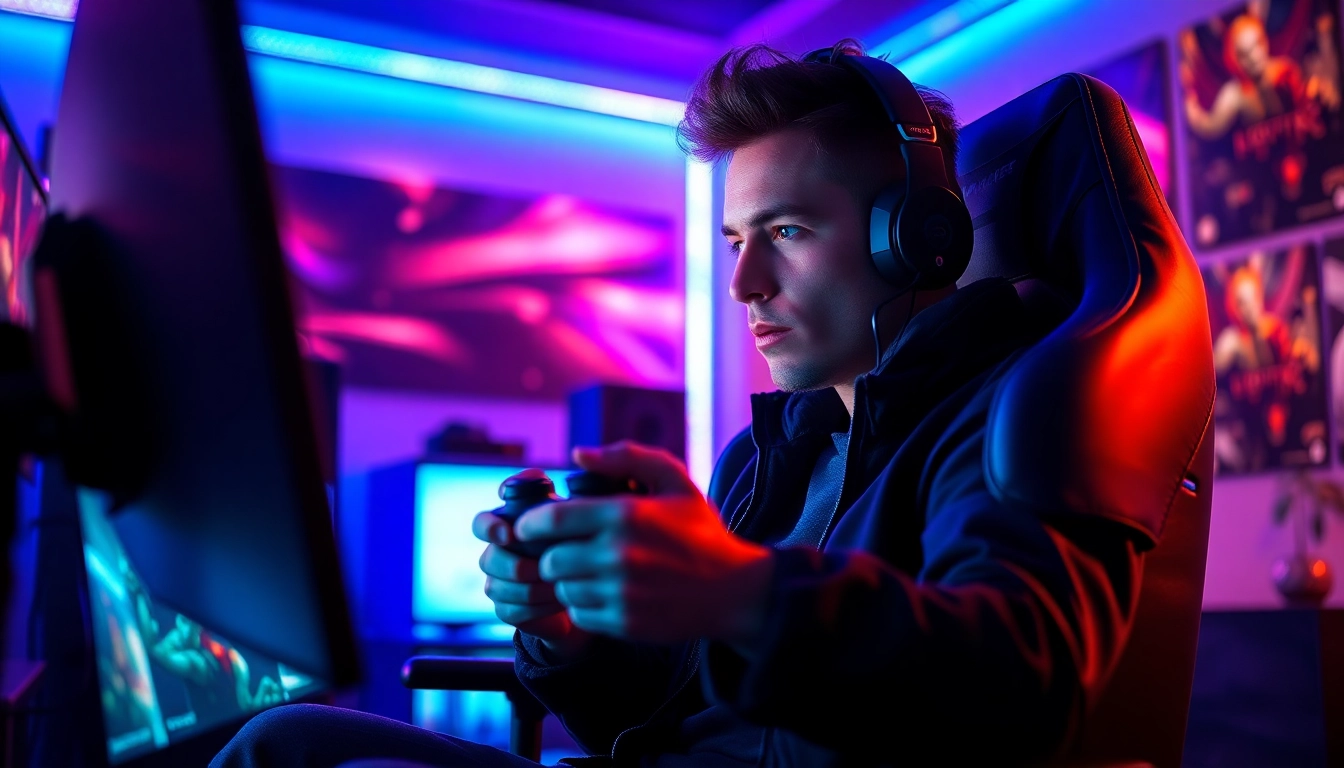 Mendaftar di batman138 dengan gamer profesional yang fokus pada layar permainan