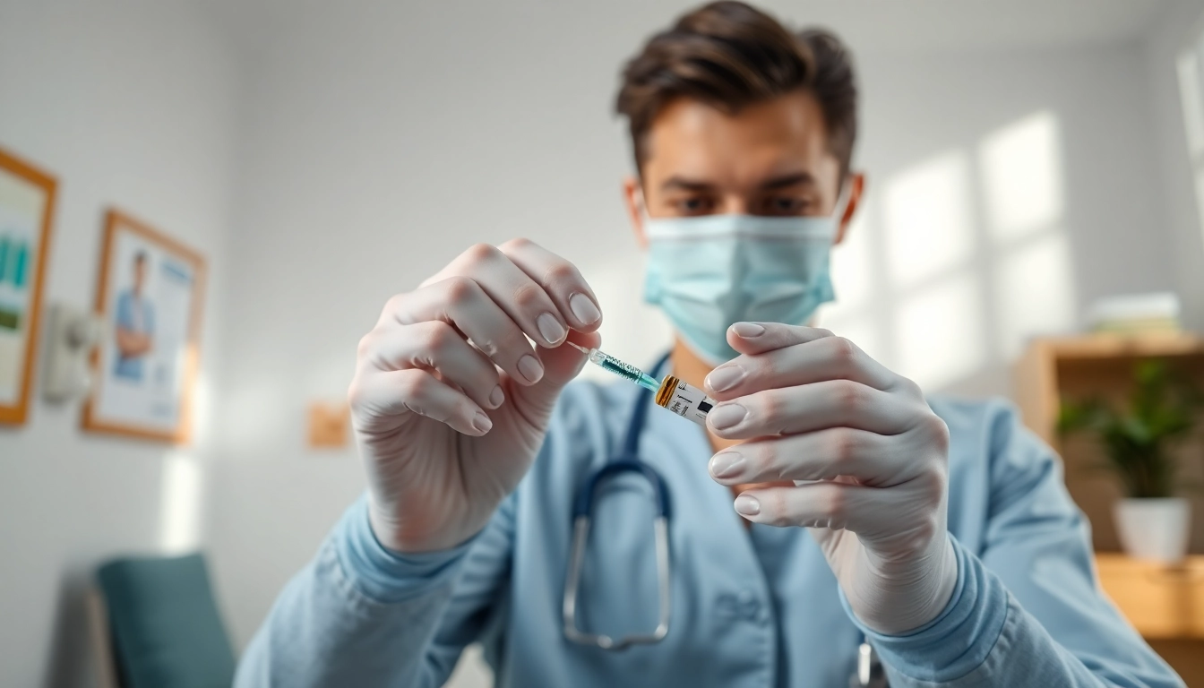Healthcare provider demonstrating Injectable Weight Loss process with professionalism and care.