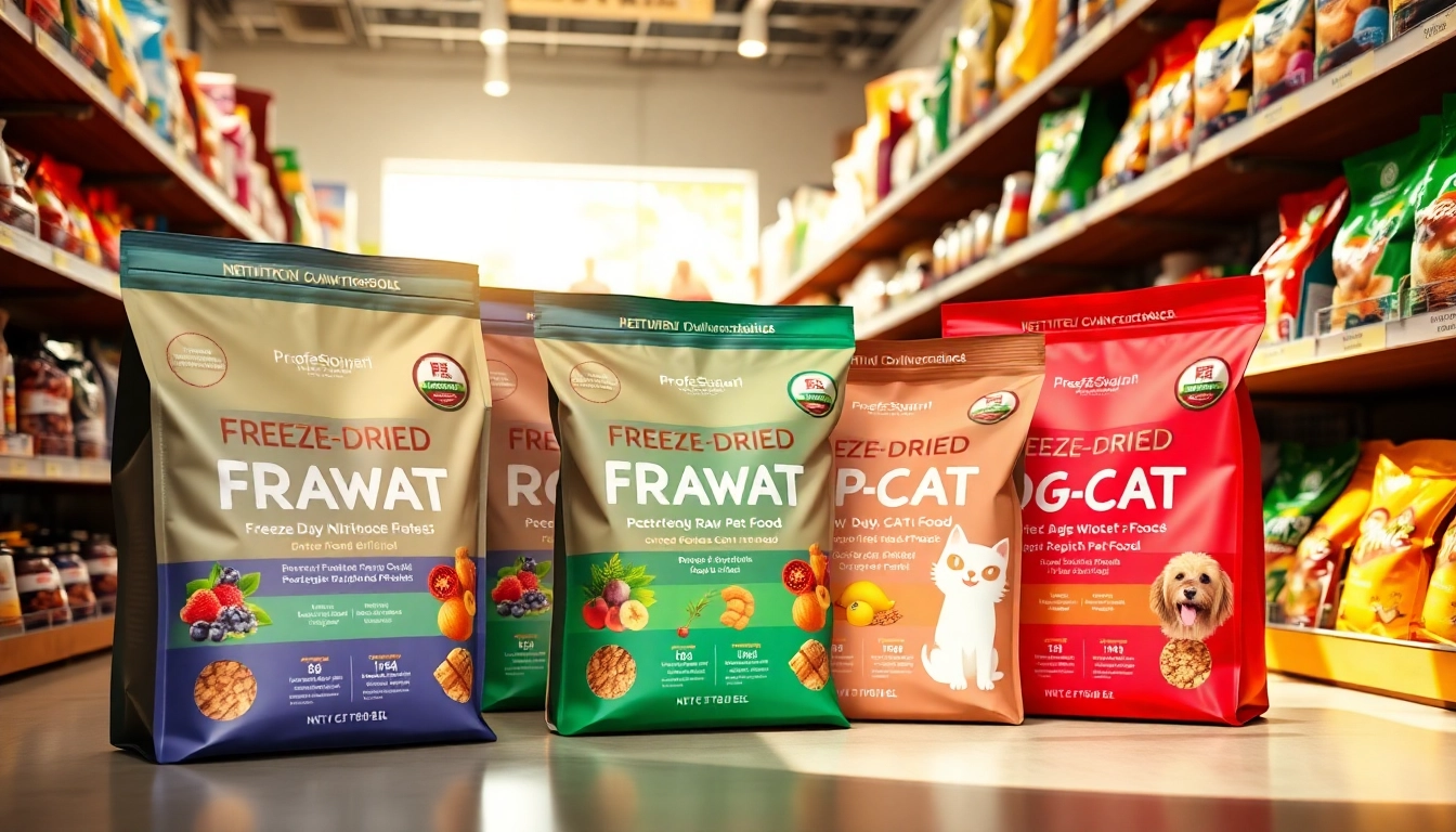 Explore dr marty pet food canada showcasing premium freeze-dried raw pet food in a bright aisle.