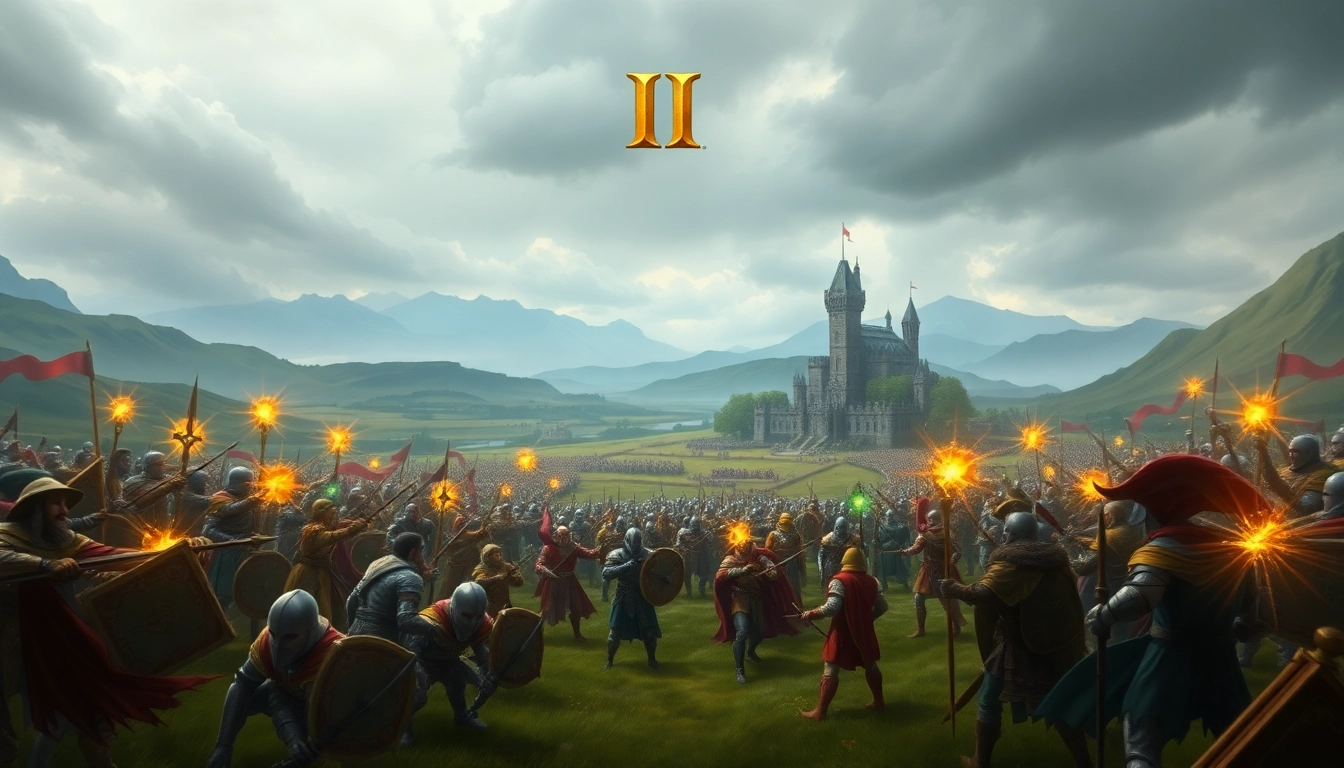 Engage in epic strategy with Warlords 2 download featuring vibrant armies and medieval settings.