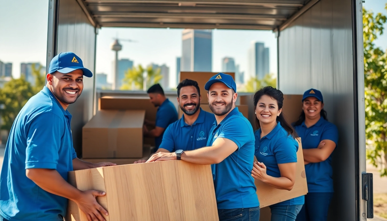 Efficient movers showcasing the best moving company Toronto in action, expertly handling customer belongings.