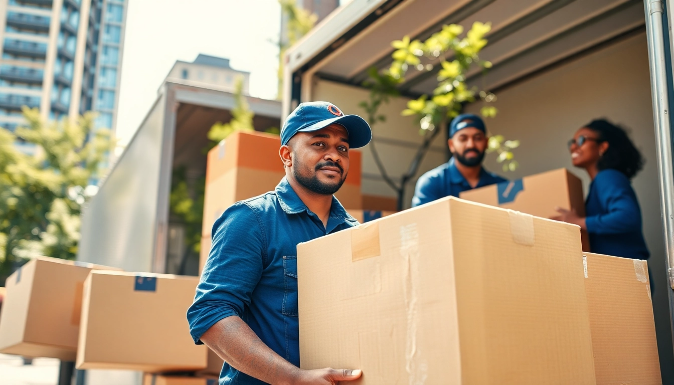 Expert Queens movers efficiently loading a moving truck with diverse packed boxes.