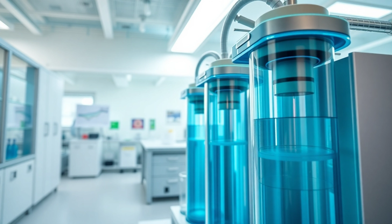 Lava Pure showcases a high-tech filtration process in a modern laboratory.